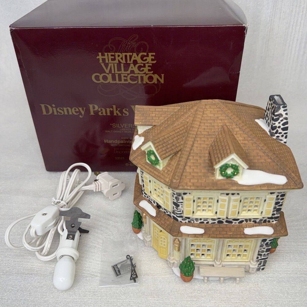 Department 56 Disney Parks Village Series Silversmith from Liberty Square #53521